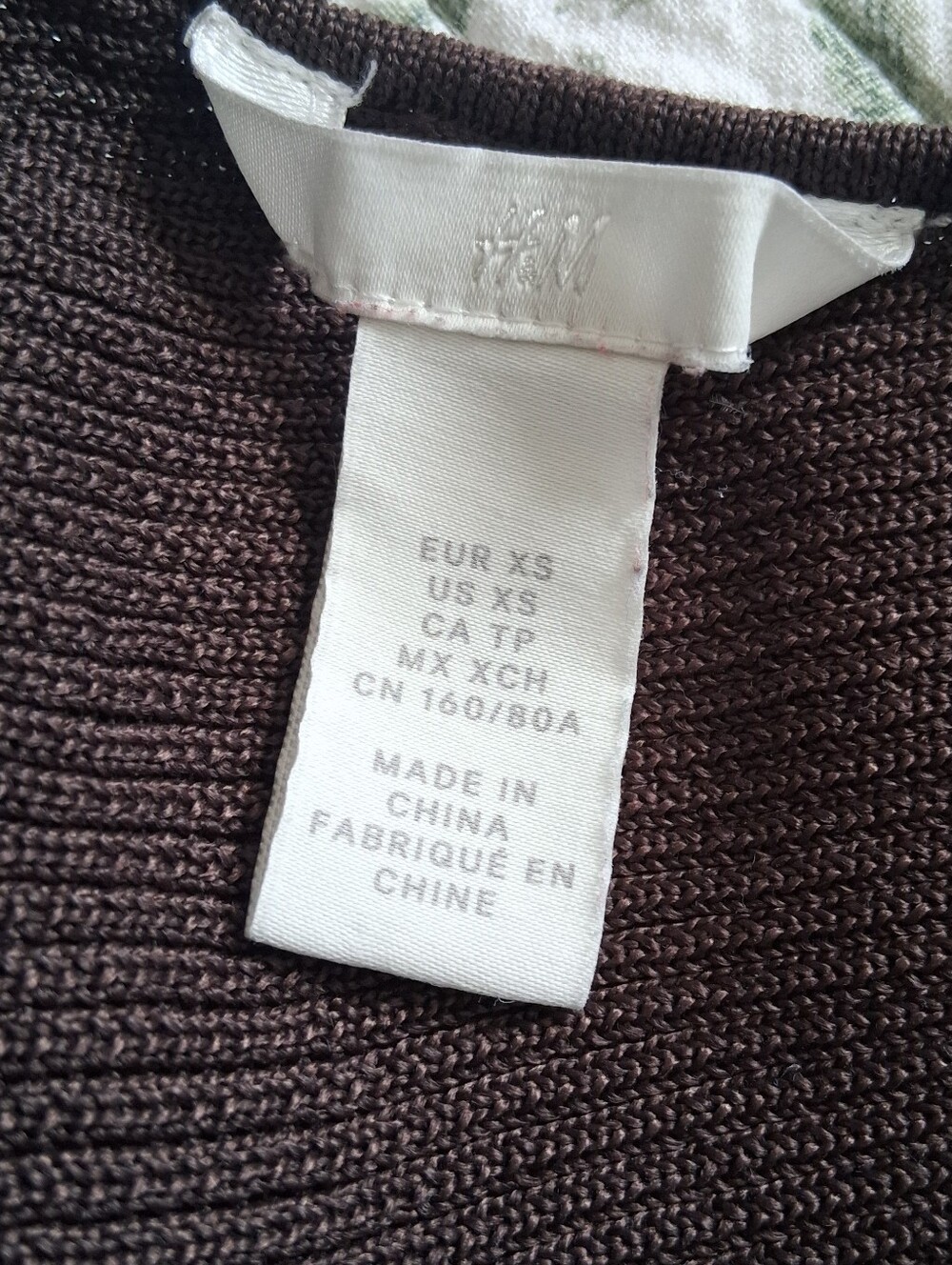 H&M Brown Ribbed Dress With Buttons - Picture 7 of 8